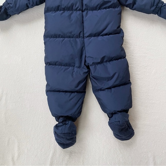 babyGap | Navy Blue Puffer Snowsuit With Mittens & Booties - Picture 12 of 15